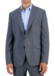 Hugo Boss Jeffery222X Regular Fit Wool Blend Check Suit Jacket 38 S NEW 50483514