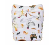 Lulu & Finn Chickens Print Modern Cloth Nappy