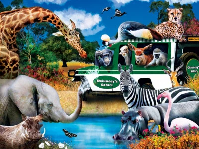 MasterPieces Watering Hole 300 Piece Jigsaw Puzzle By Karen Burke