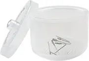 Manicure Tool Box - Manicure Storage Clear Professional Double Layer Detachable | Non-Slip Grip Portable Storage Box For Home Nail Salon & Cosmetology School