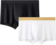 [Maiyifu-GJ] 2 Pack Men's Boxer Briefs Underwear Soft Breathable Stretch Underpants for Men Comfortable Moisture-Wicking Trunks, Color7, 3X-Large, Color7, 3X-Large
