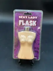 Spencer's Sexy Lady Flask ~ "Boobies and Booze" Sealed
