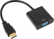 HDMI to VGA Full HD HDMI to VGA Unidirectional Adapter 1080P Male to Female for Computer Desktop Laptop PC Monitor HDTV Digital to Analog Converter Cable to Projector Display