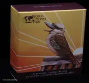 2020 $1 Colorized Kookaburra 1 oz Silver Coin - BOX ONLY - World Money Fair