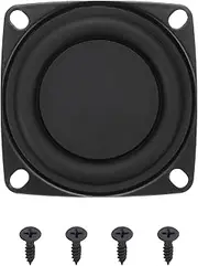 uxcell 1 Pcs Passive Radiator 2 Inch Woofer Vibrating Membrane, Rubber Vibration Diaphragm Plate Subwoofer for Bass Speaker Replacement, DIY(with 4pcs Screw)