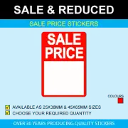 Sale Price Stickers - Available In 2 Sizes