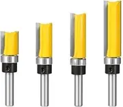 1/3/4pcs 8MM Shank D16 Pattern Bit Router Bit Woodworking Milling Cutter for Wood Bit Face Mill Carbide Cutter End Mill(4pcs 8mm Shank)