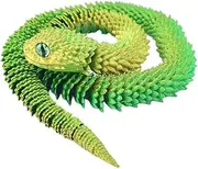 3D Printed Snake | Desktop Fidget Animal Toy,2.5 Ft Long Flexible 3D Printed Snake for Kids Adults Party Desk Home Decoration Easter Basket Filler