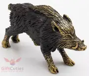 Solid Brass Figurine of wild Boar pig Hog Swine IronWork