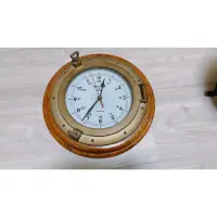 在飛比找蝦皮購物優惠-日本製黃銅時鐘 實木底座 進口 限量 古物 機芯已壞 外觀皆