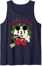 Mens Disney Mickey And Friends Christmas Holiday Cheers From Son Tank Top