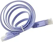 1m Gigabit Ethernet Cable Flat Internet Cable for Modem High-Performance Water-Resistant Outdoor/Indoor Use