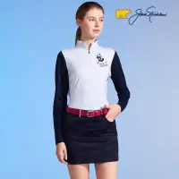 在飛比找momo購物網優惠-【Jack Nicklaus 金熊】GOLF女款裙襬小開叉短