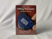 SHARPER IMAGE EB 300 Talking Pedometer Music and Clock In Original Box/Packaging