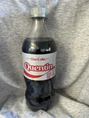 Share a Coke with Quentin 2025 Personalized Gift Coca~Cola Bottle 20oz Diet