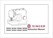 Singer M3200 M3205 M3300M M3305 M3400 M3405 M3500 M3505 Instruction Manual USB