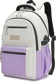YALUNDISI Laptop Backpack 15.6 Inch Business and Travel Daypack with USB Port Water Resistant, Casual Work Bag