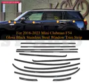For 2016-2024 Mini Clubman F54 Gloss Black Stainless Steel Window Trim Strip (for: Mini)