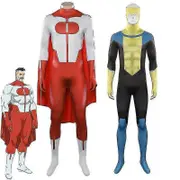 Invincible Omni Man Mark Nolan Cosplay Costume Jumpsuit Cloak Outfits Halloween Carnival Party Suit Adult Y yellow M