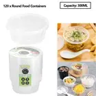 120x Round Food Container Takeaway Disposable Meal Take Away Box 300ml Reusable