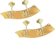 OFFSCH Double Bass String Tuning Pegs Knob Easy to Tune Alloy Set of 2 for Violin Family