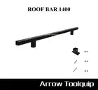 Aluminium Cab Ute Canopy and Toolbox Flat Alloy Roof Rack 1400 Wide Satin Black