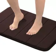 Memory Foam Bath Mat Rug Soft Non Slip Absorbent Bathroom Rug Machine Washabl...