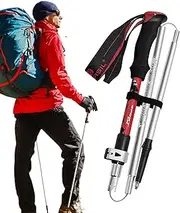 Hiking Sticks - Retractable Walking Stick | Adjustable Balance Support, Lightweight Hiking Safety Tool, Camping Gear for Travel, Backpacking