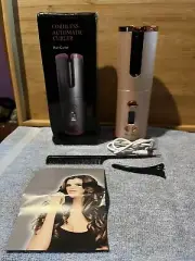 Hair Curler LCD Cordless Auto Rotating Waver Curling Iron Ceramic Wireless NEW