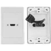 Pro 2 HDMI Vertical Wall Plate Flexible Thin Wall Rear Socket