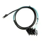 Mini SAS 36pin Power SFF-8087 to SFF-8482 4 SATA Power Cable 3FT Blue 100CM