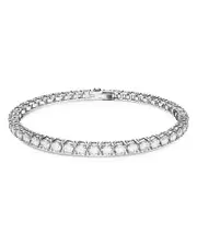 Swarovski Matrix Tennis Bracelet in Rhodium Plated