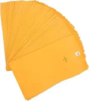 Operitacx 100pcs Letter Size Buckle Envelopes Paper Business Mailing Envelopes Sealed Security for Home