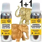 Mysore & Swarna Chandan Best Attar Fragrance for Men & Religious purpose 25x2m