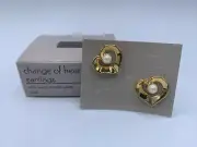 Avon Vintage 1990 Change of Heart Pierced Earrings - Small