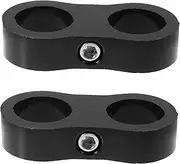 2Pcs Hose Clamp Line Separator Clip Durable Mounting Clamp for Vehicle Upgrade and Performance Enhancement Easy Installation