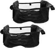 ANDRESLAD Stroller Organizer Bag Mesh Cargo Storage Bunting Bags for Nappy Toys Food