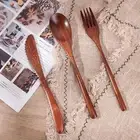 Tableware Decor Eco-friendly Clear Texture Spoon Fork Chopsticks Flatware Sets