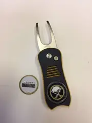 Buffalo Sabres Switchblade Divot Tool, BONUS Marker, NEW