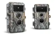 BLAZEVIDEO 2-Pack 48MP 1296P Game & Trail Cameras H.264 MP4 Video No Glow Wil...
