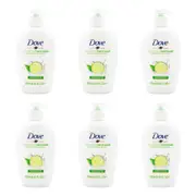 6x Dove 250ml Nourishing Hand Wash Soap Cucumber & Green Tea Scent for Dry Skin