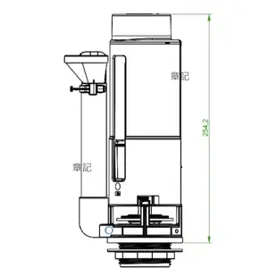 SIAMP 兩段式落水器(雙體馬桶用) CBK-MSE-LTV-2