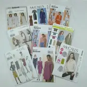 Sewing Pattern Bundle Womens NEW Vogue 7937 Butterick 6256 McCalls 7429 6436 Lot