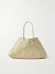 [Dragon Diffusion] Dragon Diffusion - Santa Croce Big Woven Leather Tote - Cream - One size One size Cream