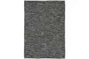 Scandi Black & White Reversible Wool Rug - 200x290 cm