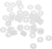 YARNOW 100pcs Stop Beads Inserts Silicone Rubber Donut Spacers Anti Skid Locating Rubber Spacers Compatible for Use Alone Or with Spacer Charm