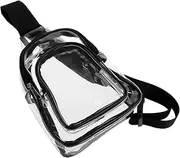 WHAMVOX Transparent Shoulder Bag Clear Bag Stadium Crossbody Clear Bag Crossbody Clear Stadium Bag Clear Cross Body Bag Clear Crossbody Bag Clear Belt Bag Stadium Clear Bags for Women