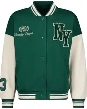 Girls Fleece Varsity Bomber