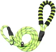 VERDANVERSE Pet Pulling Rope Reflective Hauling Cable for Dogs Ergonomic Handle for Comfort Grip Traction Leash for Outdoor Walking Suitable for Pets Weighing Green