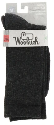 Woolrich Charcoal Gray Socks Ladies Heritage Merino Lambswool Everyday Socks